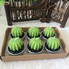 6pcs Artificial Mini Cactus Candles