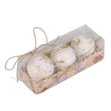 3Pcs Natural Sea Salt Bath Ball Set Lavender Rose Flow Bath Bombs Ball Lavender Bubble Essential Body Scrub #622