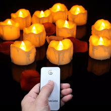 12 pieces Small Flickering Decorative Candles With Remote Control