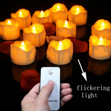 12 pieces Small Flickering Decorative Candles With Remote Control