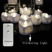 12 pieces Small Flickering Decorative Candles With Remote Control