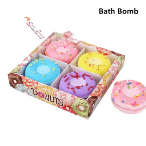 Donut Bath Bombs Natural Sea Salt Lavender Bubble Essential